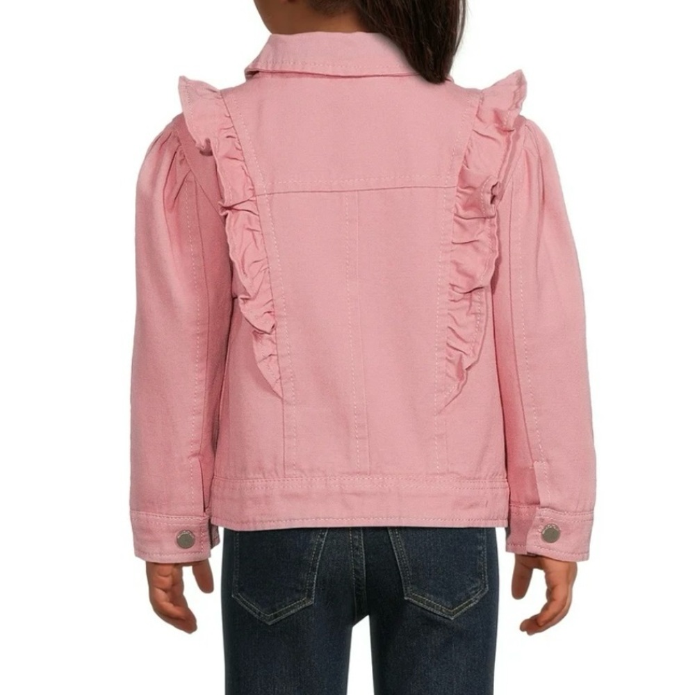 NWT Pink Ruffled Kids Jacket 3T - Picture 2 of 6
